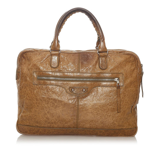 Luxury Balenciaga Motocross Classic Mini Folder Business Bag (SHG-27491)