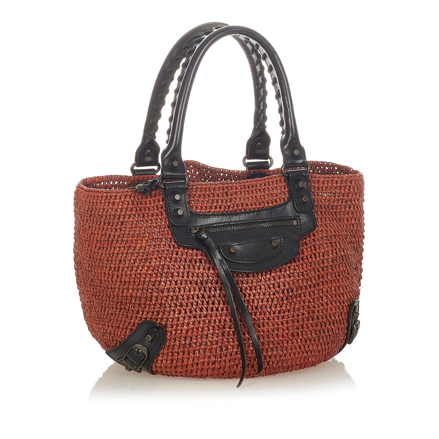 Luxury Balenciaga Motocross Classic Panier Basket Bag (SHG-26305)