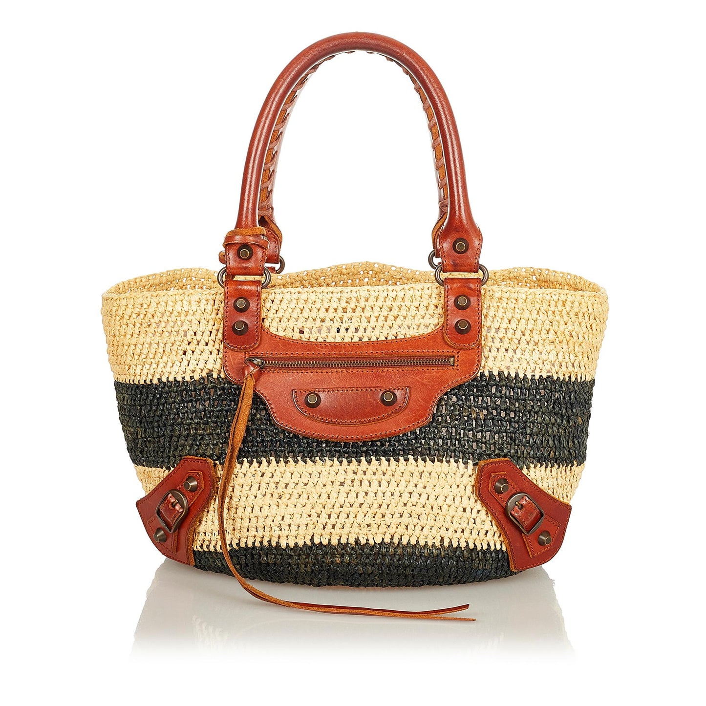 Luxury Balenciaga Motocross Classic Panier Basket Bag (SHG-26429)