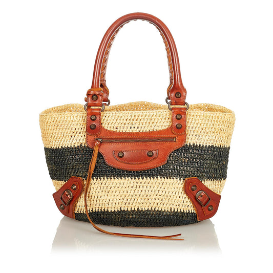 Luxury Balenciaga Motocross Classic Panier Basket Bag (SHG-26429)