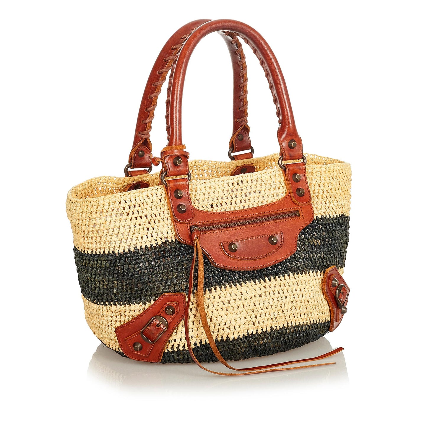 Luxury Balenciaga Motocross Classic Panier Basket Bag (SHG-26429)