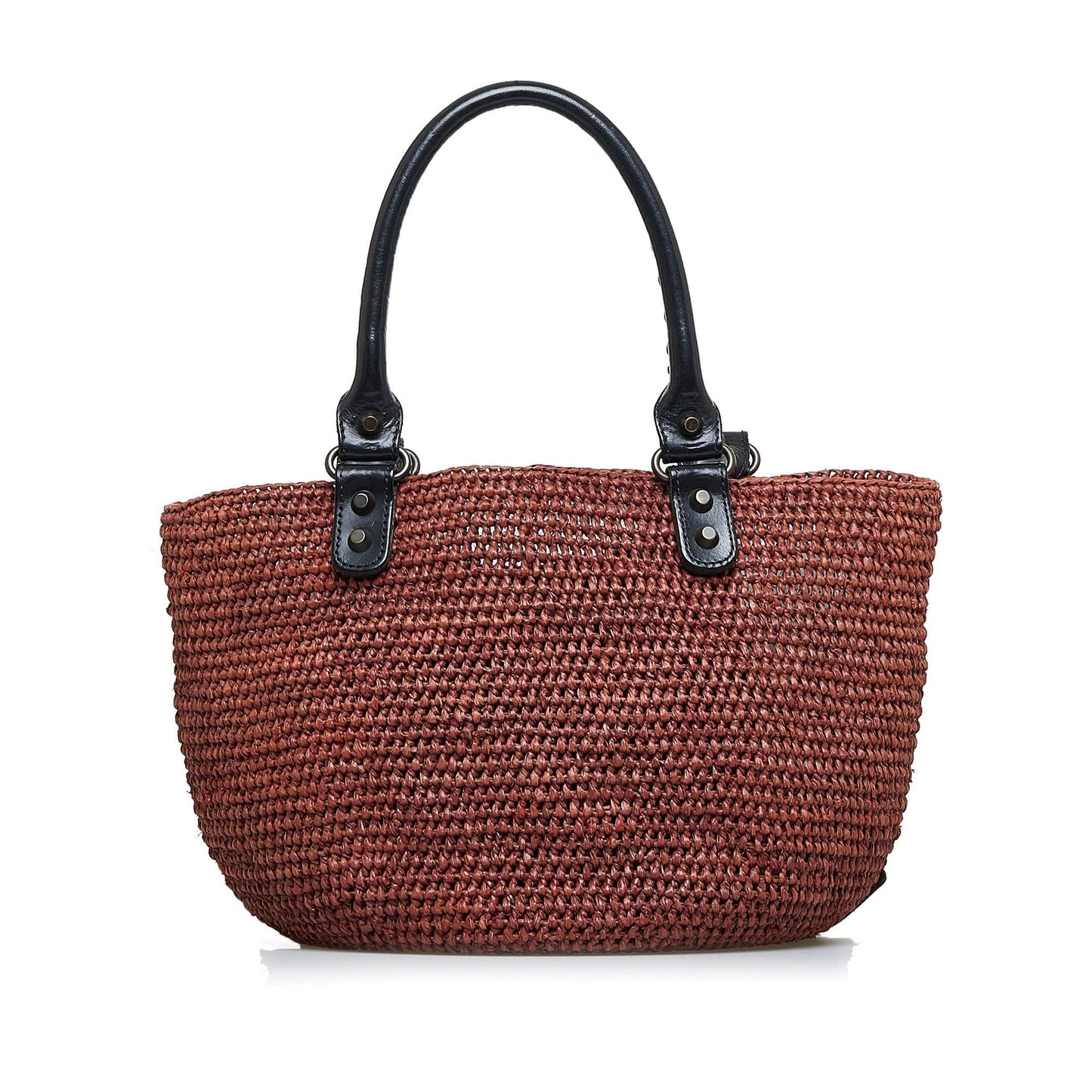 Luxury Balenciaga Motocross Classic Raffia Panier Tote (SHG-u1DpE5)