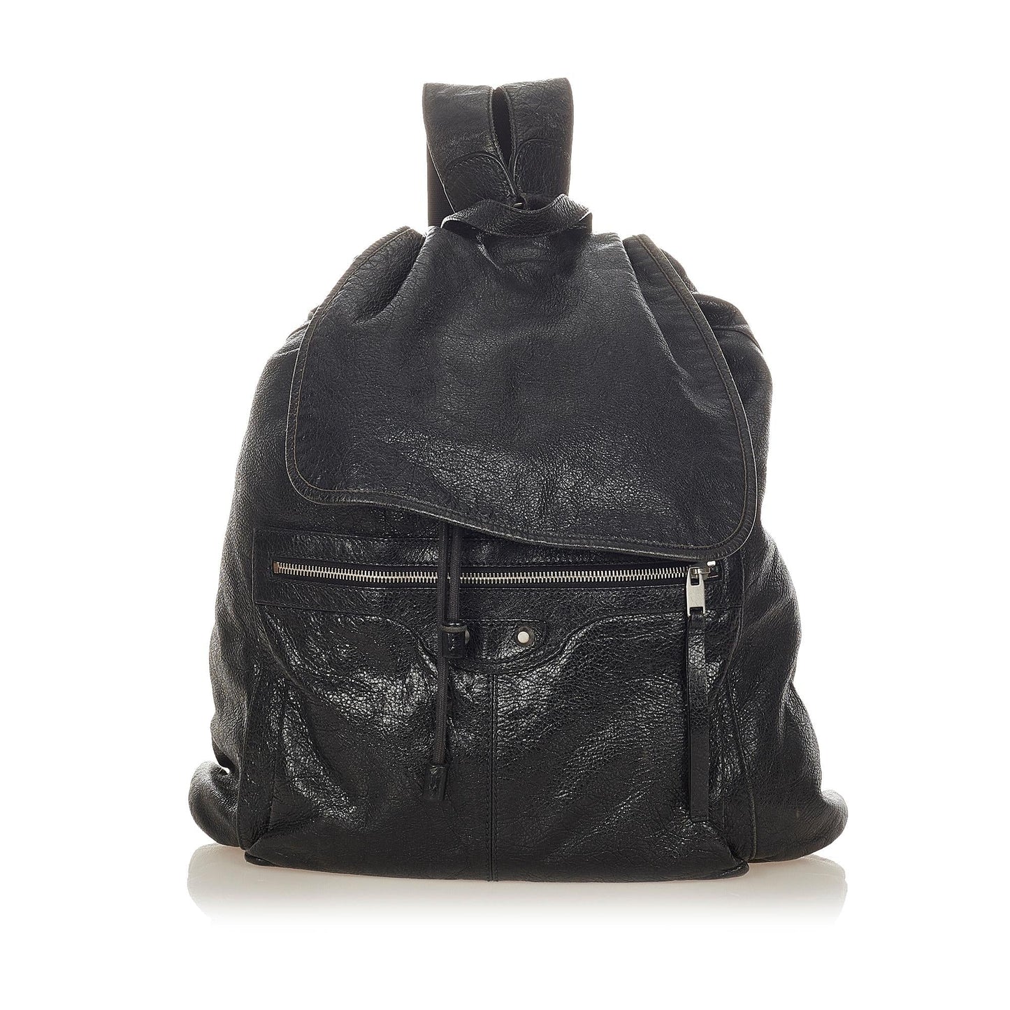 Luxury Balenciaga Motocross Classic Traveler S Leather Backpack (SHG-26426)