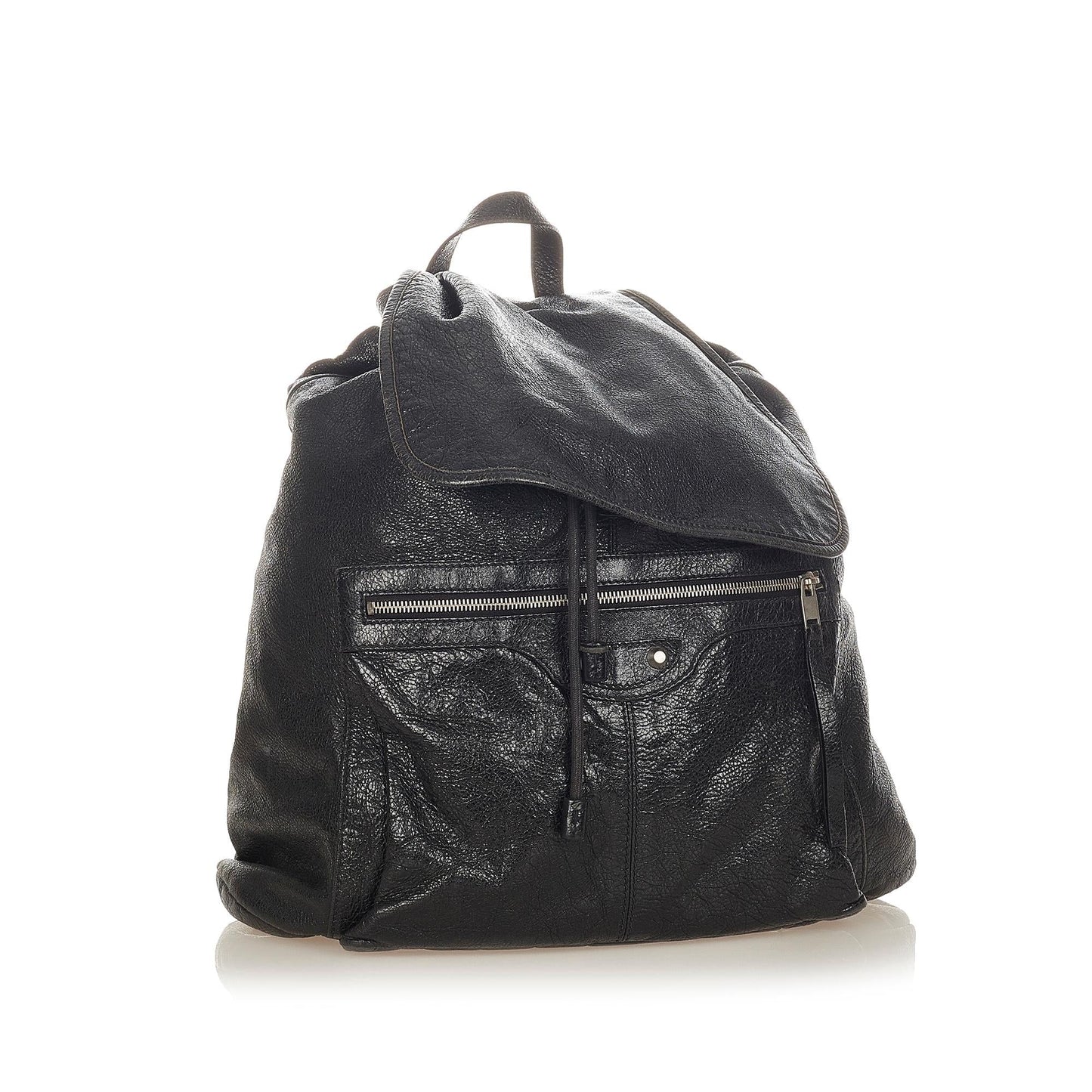 Luxury Balenciaga Motocross Classic Traveler S Leather Backpack (SHG-26426)