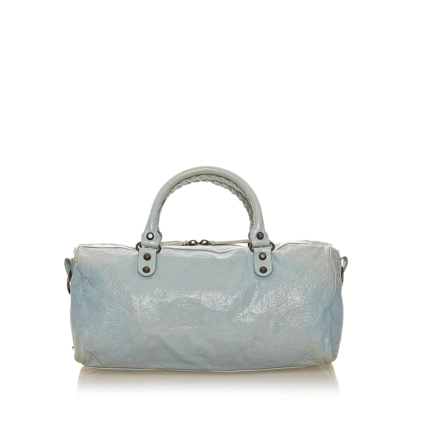 Luxury Balenciaga Motocross Classic Twiggy Leather Satchel (SHG-27490)