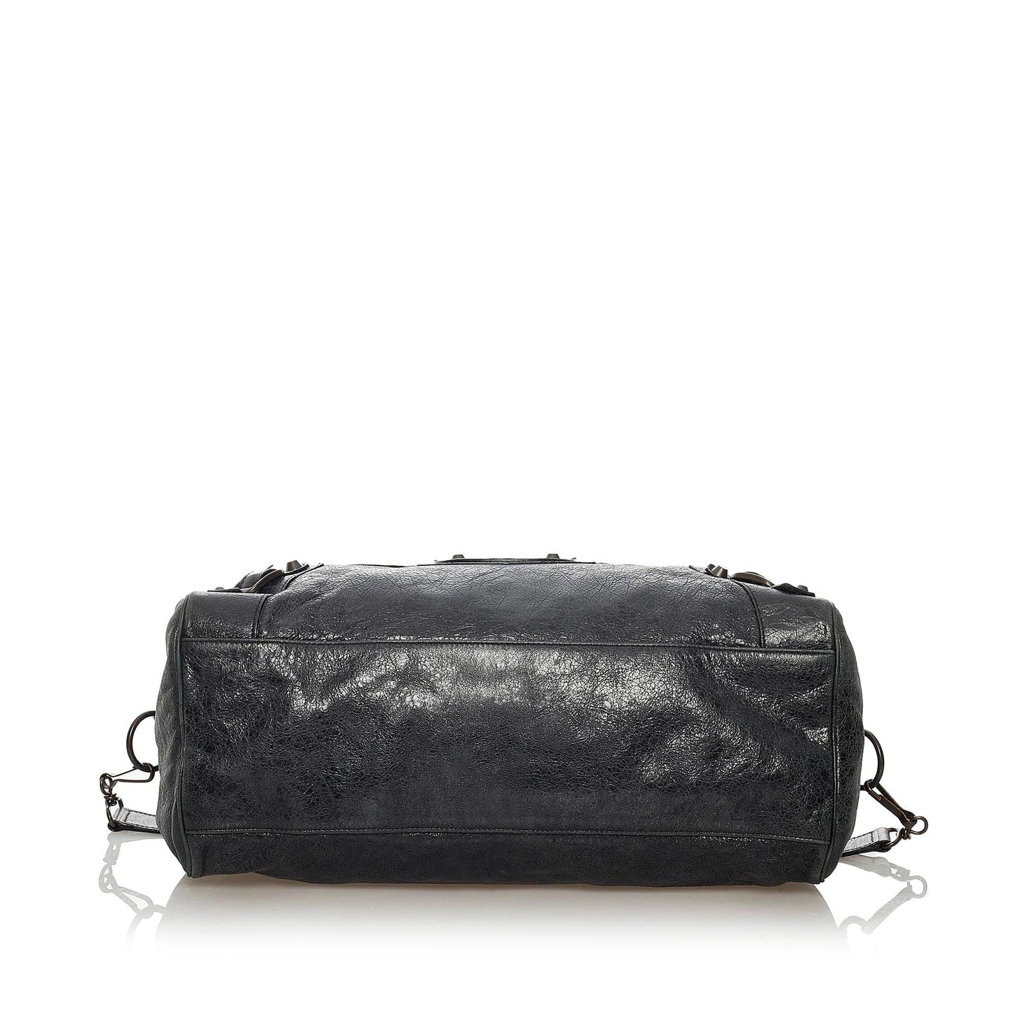 Luxury Balenciaga Motocross Classic Twiggy Leather Satchel (SHG-29211)