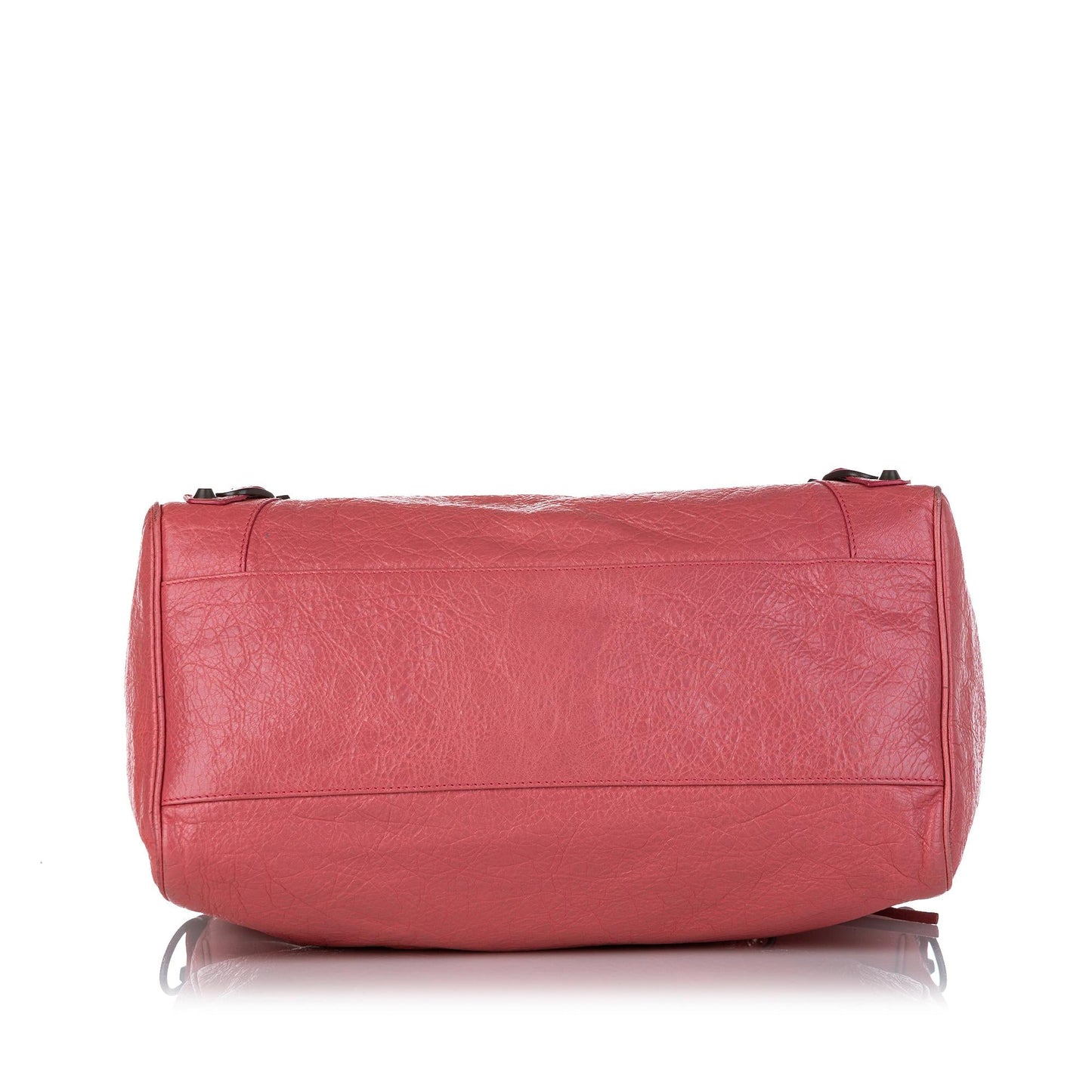 Luxury Balenciaga Motocross Classic Velo Lambskin Leather Satchel (SHG-26682)