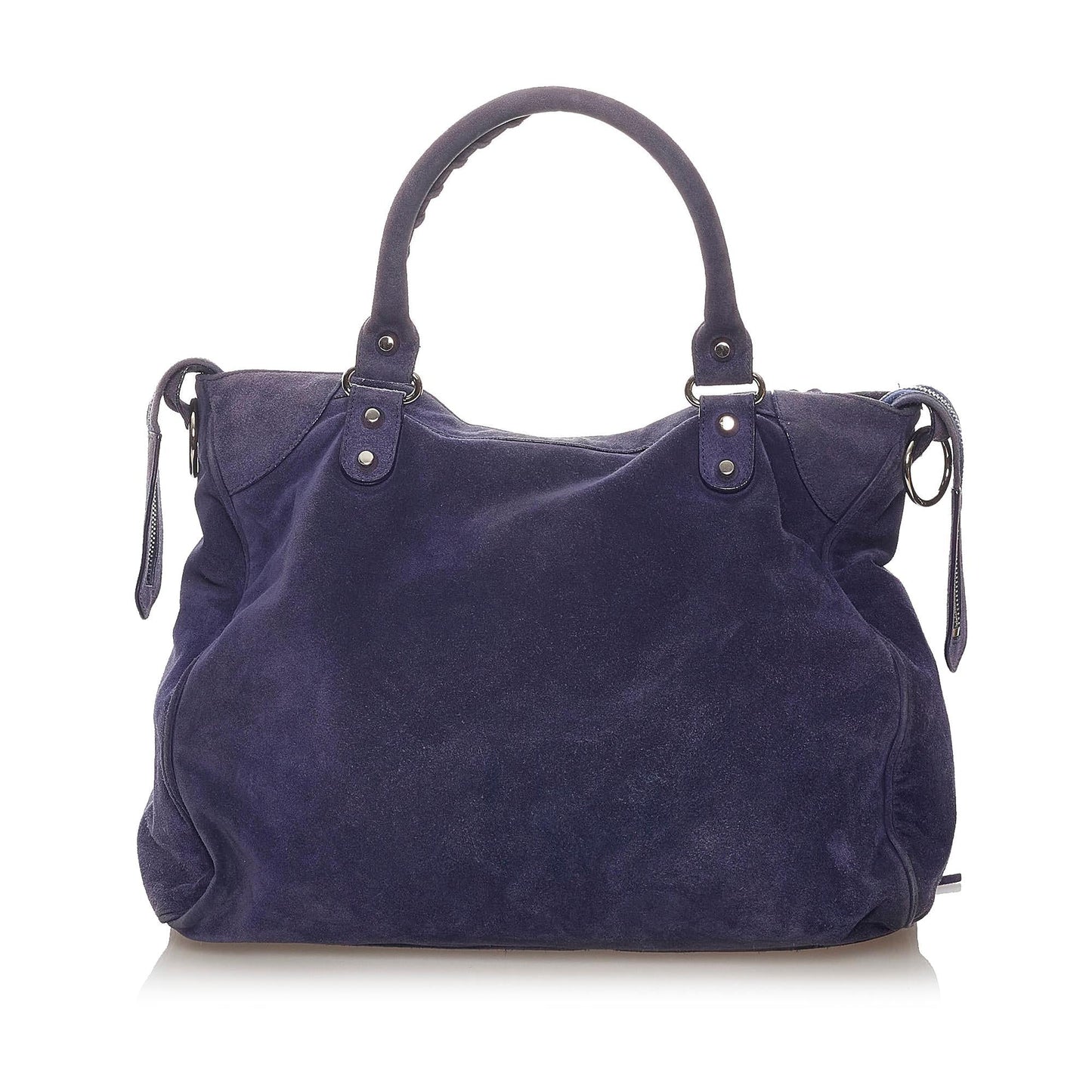 Luxury Balenciaga Motocross Classic Velo Velvet Satchel (SHG-27829)