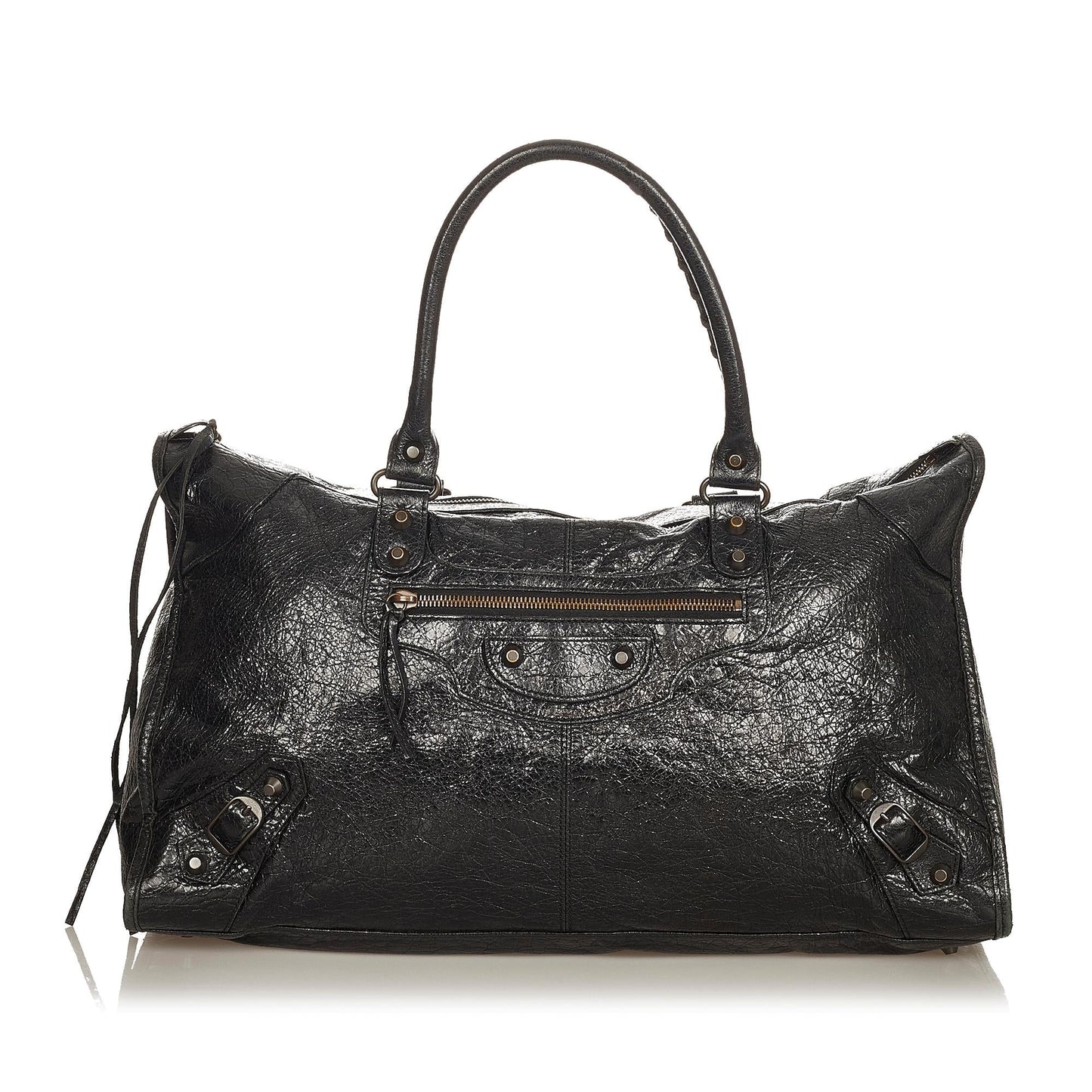 Luxury Balenciaga Motocross Classic Work Lambskin Leather Handbag (SHG-26627)