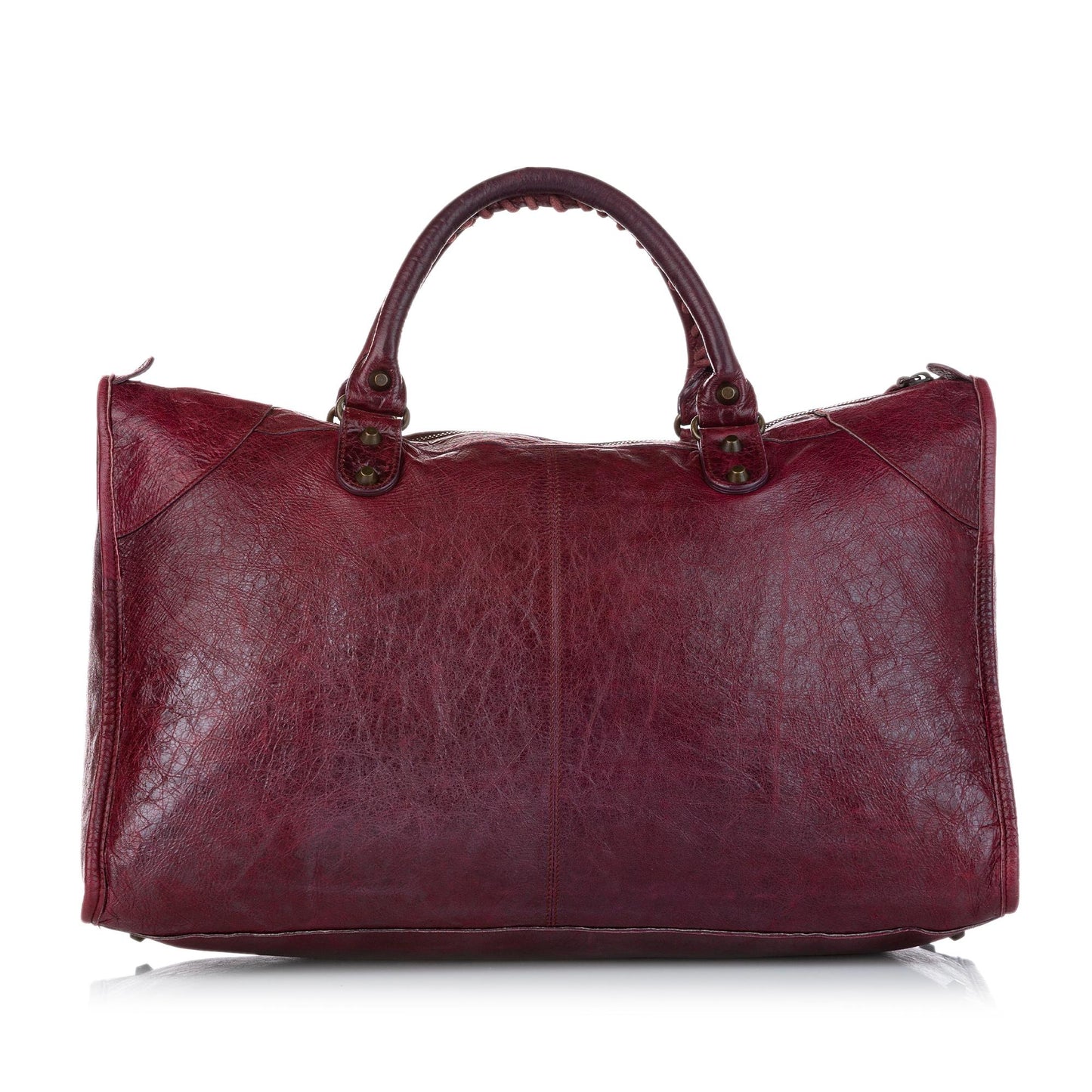Luxury Balenciaga Motocross Classic Work Lambskin Leather Handbag (SHG-28262)