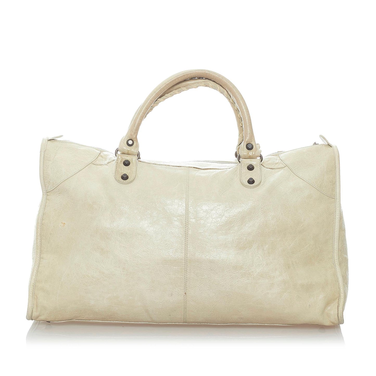 Luxury Balenciaga Motocross Classic Work Lambskin Leather Handbag (SHG-31878)