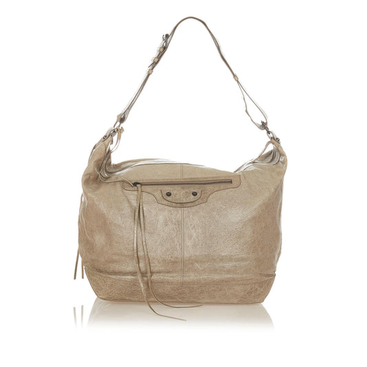 Luxury Balenciaga Motocross Courier Leather Shoulder Bag (SHG-26687)