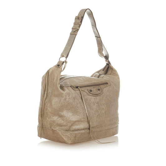 Luxury Balenciaga Motocross Courier Leather Shoulder Bag (SHG-26687)