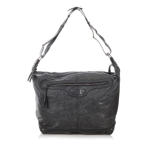 Luxury Balenciaga Motocross Day Leather Shoulder Bag (SHG-26859)