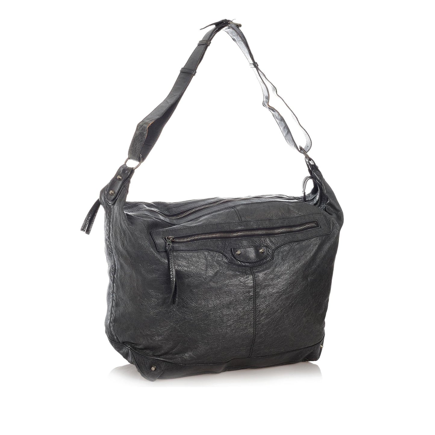 Luxury Balenciaga Motocross Day Leather Shoulder Bag (SHG-26859)