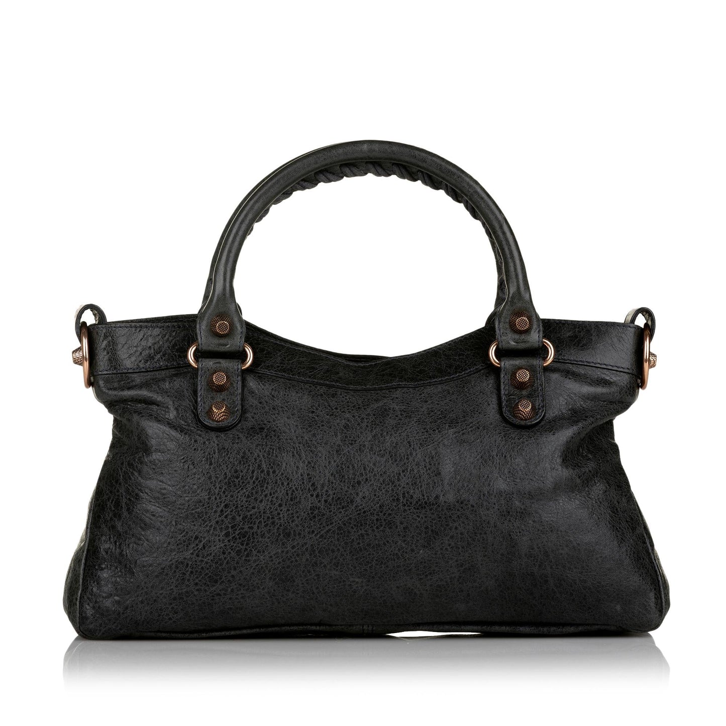 Luxury Balenciaga Motocross First Giant 12 Leather Satchel (SHG-33154)