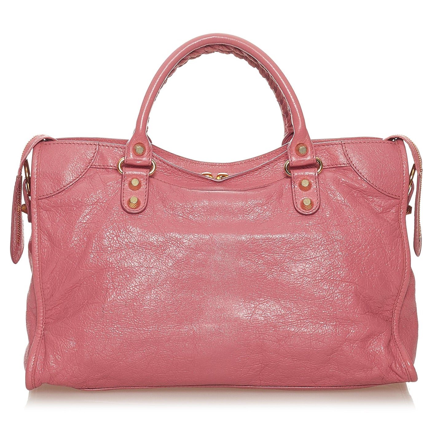 Luxury Balenciaga Motocross Giant 12 City Lambskin Leather Satchel (SHG-27444)