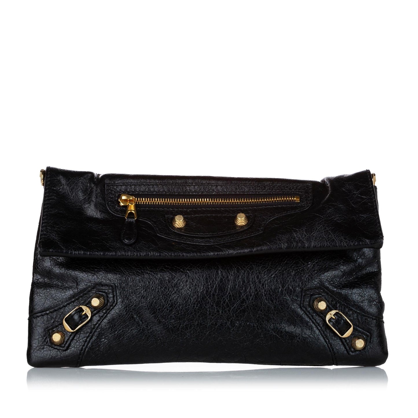 Luxury Balenciaga Motocross Giant 12 Envelope Lambskin Leather Crossbody Bag (SHG-28968)