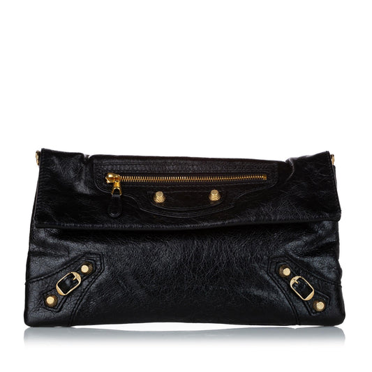 Luxury Balenciaga Motocross Giant 12 Envelope Lambskin Leather Crossbody Bag (SHG-28968)
