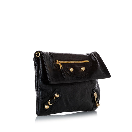 Luxury Balenciaga Motocross Giant 12 Envelope Lambskin Leather Crossbody Bag (SHG-28968)