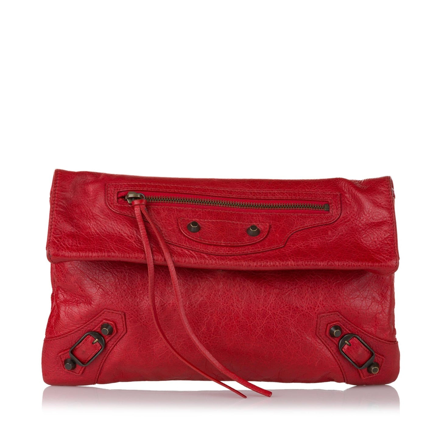 Luxury Balenciaga Motocross Giant 12 Envelope Leather Clutch Bag (SHG-31299)