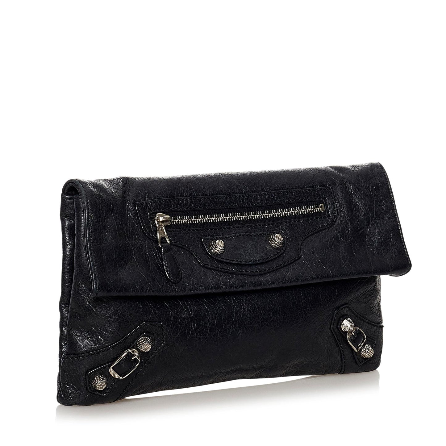 Luxury Balenciaga Motocross Giant 12 Envelope Leather Clutch Bag (SHG-32526)