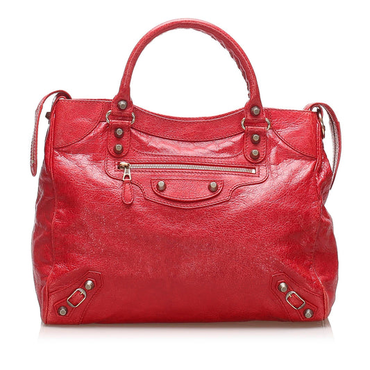 Luxury Balenciaga Motocross Giant 12 Velo Satchel (SHG-22733)