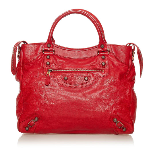 Luxury Balenciaga Motocross Giant 12 Velo Satchel (SHG-27785)
