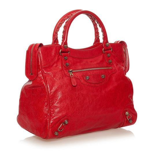 Luxury Balenciaga Motocross Giant 12 Velo Satchel (SHG-27785)