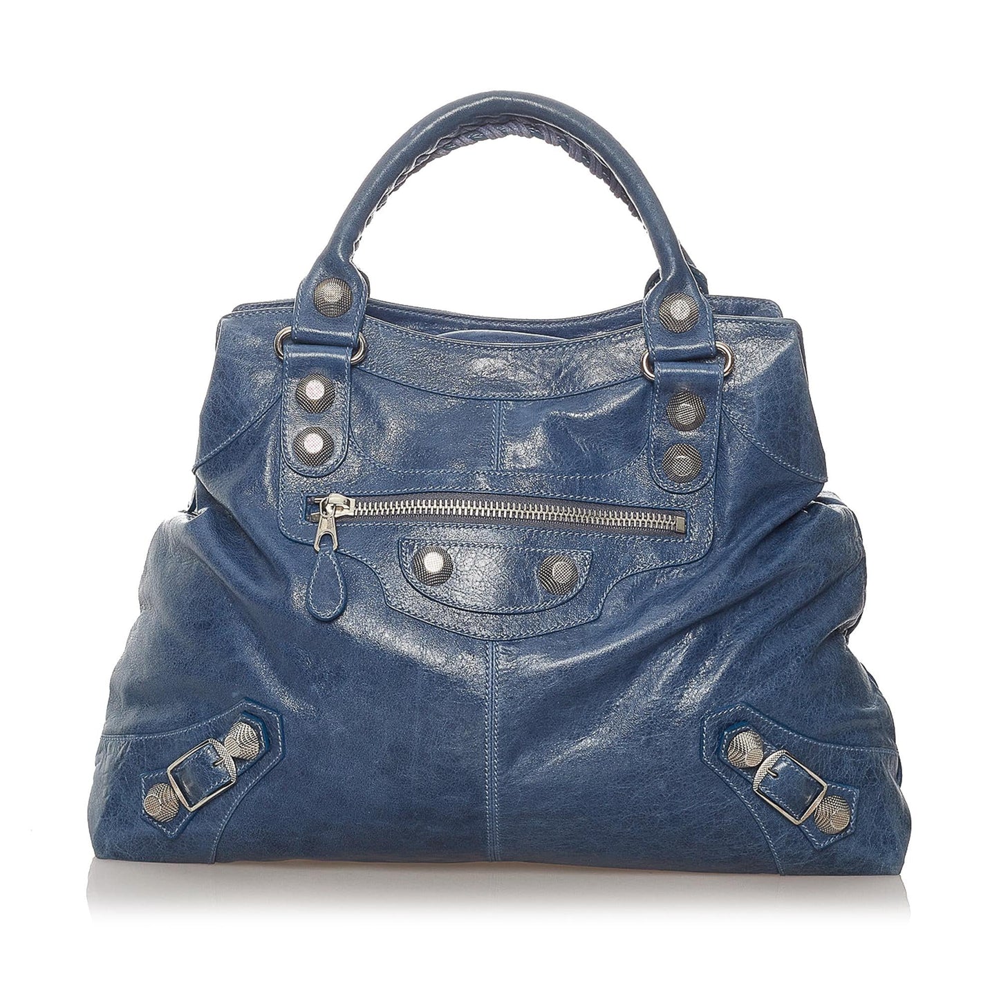 Luxury Balenciaga Motocross Giant 21 Brief Leather Handbag (SHG-27907)