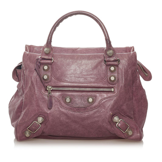 Luxury Balenciaga Motocross Giant 21 Midday Leather Handbag (SHG-27439)