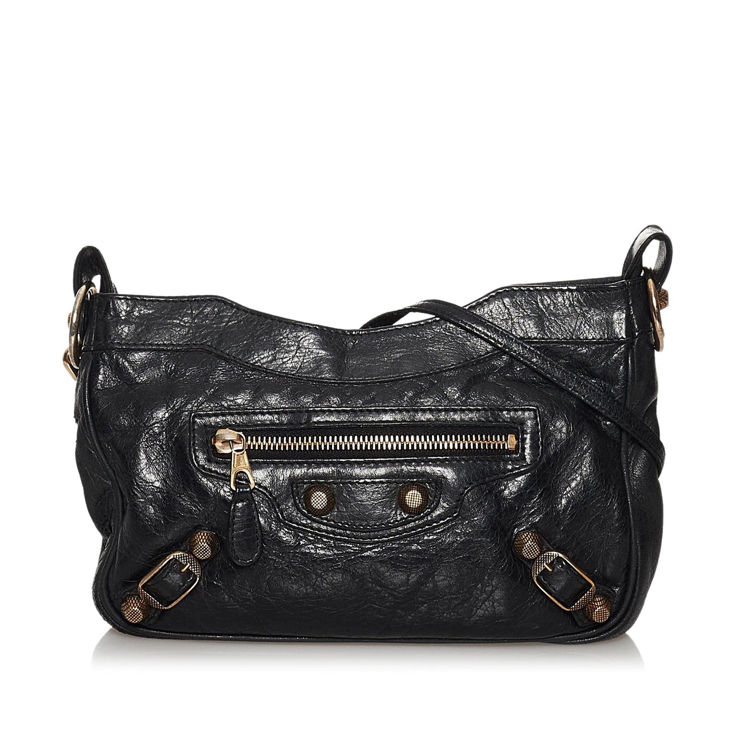 Luxury Balenciaga Motocross Hip Giant 12 Lambskin Leather Crossbody Bag (SHG-30689)