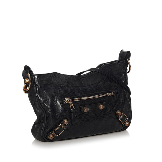 Luxury Balenciaga Motocross Hip Giant 12 Lambskin Leather Crossbody Bag (SHG-30689)