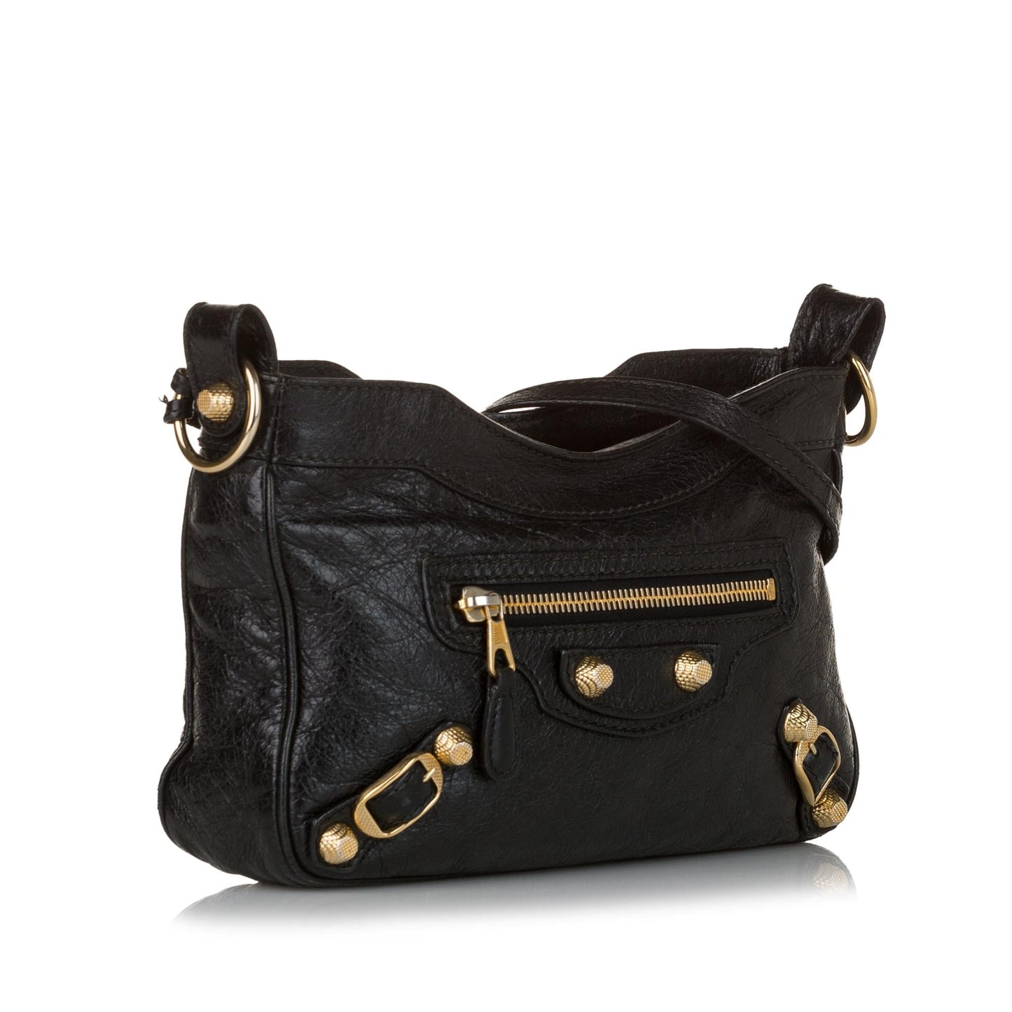 Luxury Balenciaga Motocross Hip Giant 21 Leather Crossbody Bag (SHG-34159)
