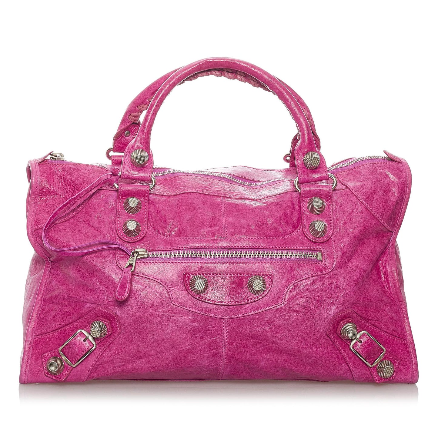 Luxury Balenciaga Motocross Leather Giant Brogues Work Bag (SHG-28227)