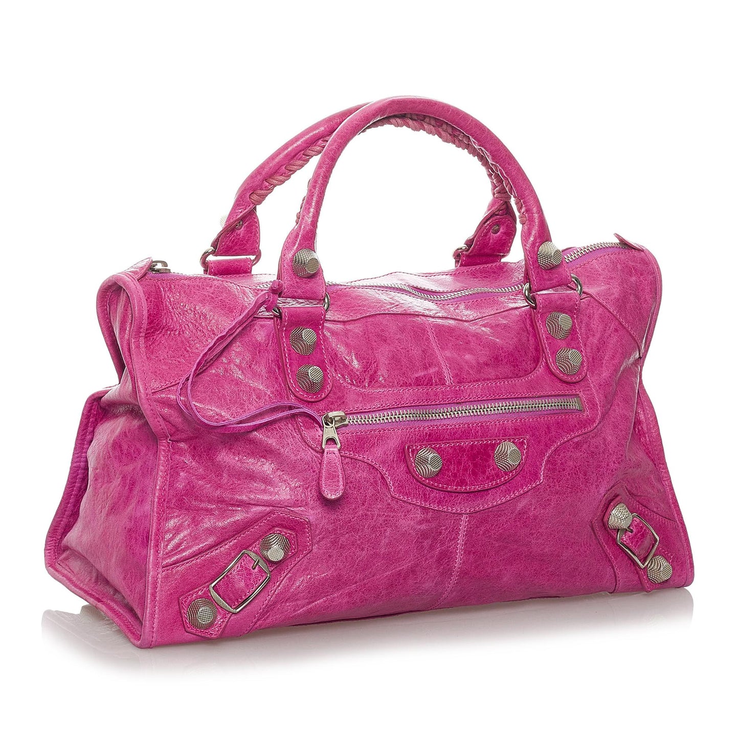 Luxury Balenciaga Motocross Leather Giant Brogues Work Bag (SHG-28227)