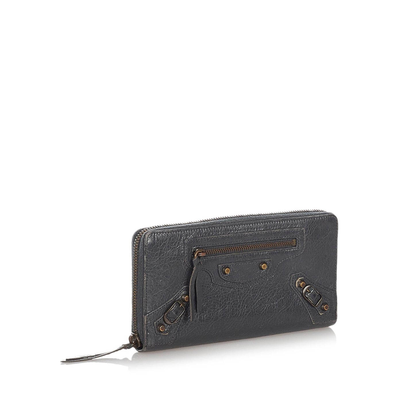 Luxury Balenciaga Motocross Leather Wallet (SHG-26769)