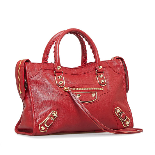 Luxury Balenciaga Motocross Metallic Edge City S Bag (SHG-5L4qEF)