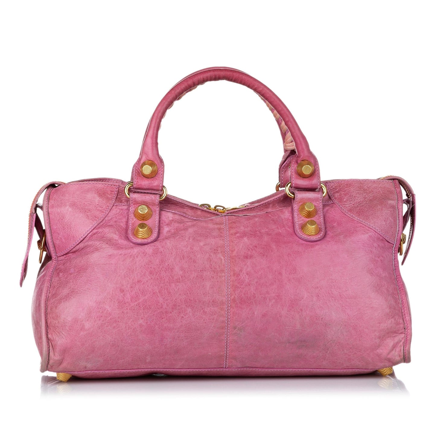 Luxury Balenciaga Motocross Part Time Giant 21 Leather Satchel (SHG-28722)