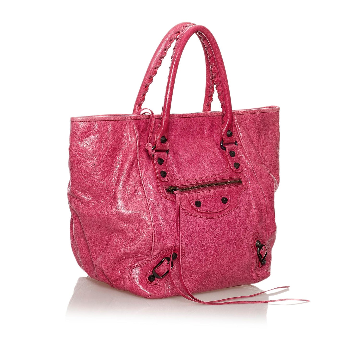 Luxury Balenciaga Motocross Sunday Leather Tote Bag (SHG-33255)