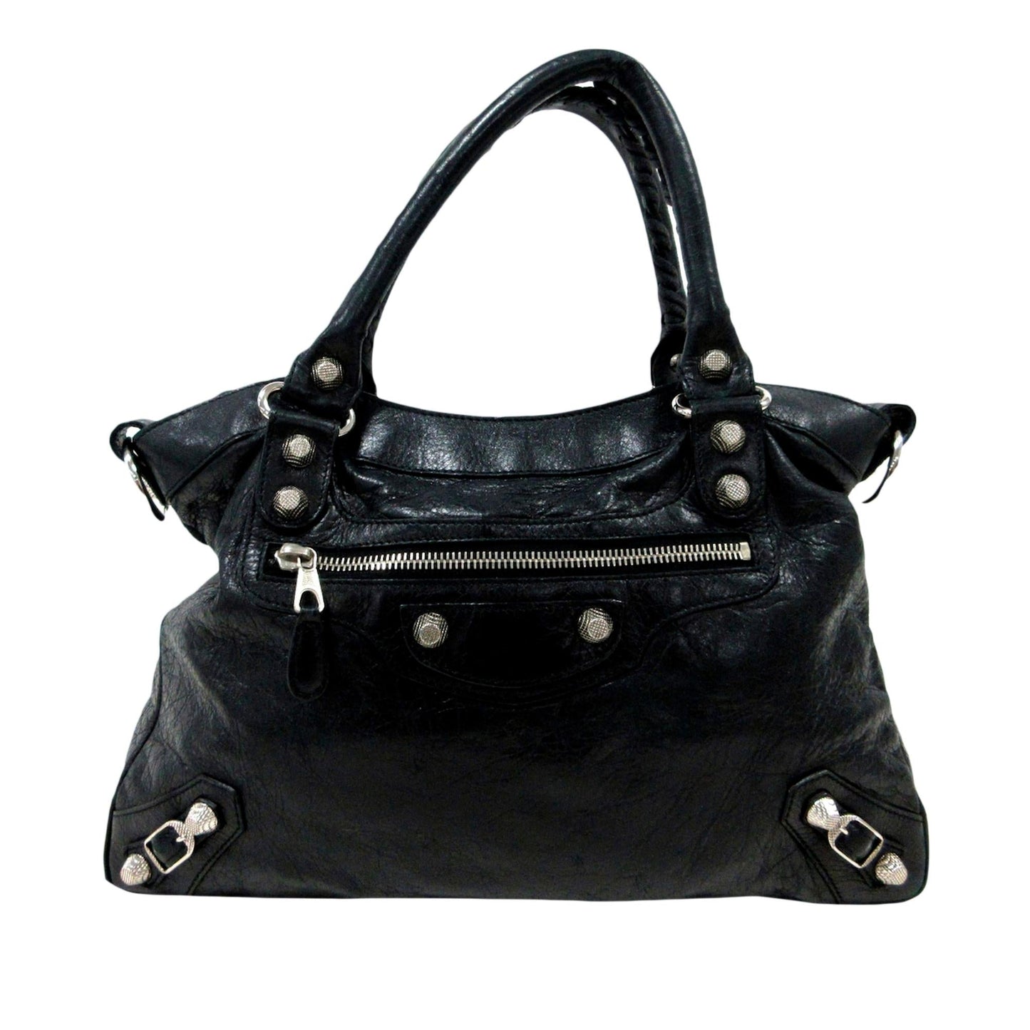 Luxury Balenciaga Motocross Town Giant Leather Handbag (SHG-29337)