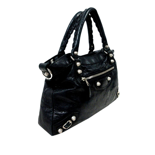 Luxury Balenciaga Motocross Town Giant Leather Handbag (SHG-29337)