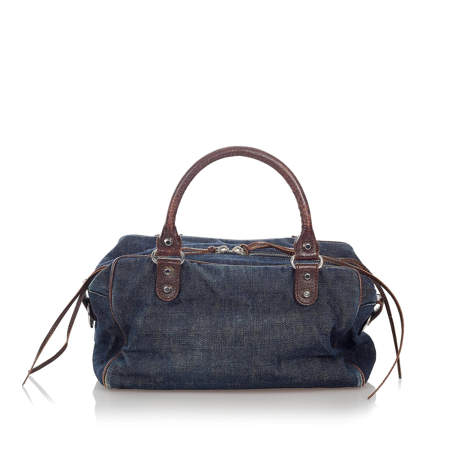 Luxury Balenciaga Motocross Twiggy Denim Handbag (SHG-27194)