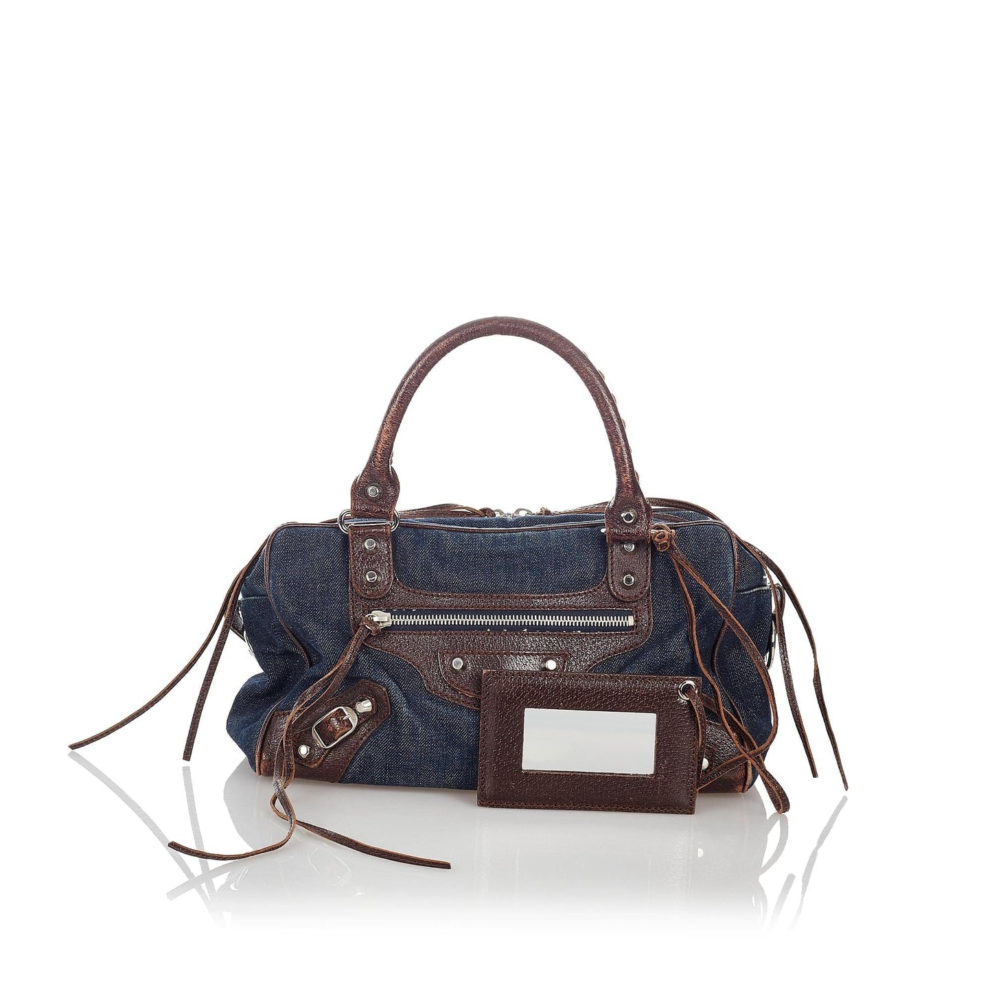 Luxury Balenciaga Motocross Twiggy Denim Handbag (SHG-27194)