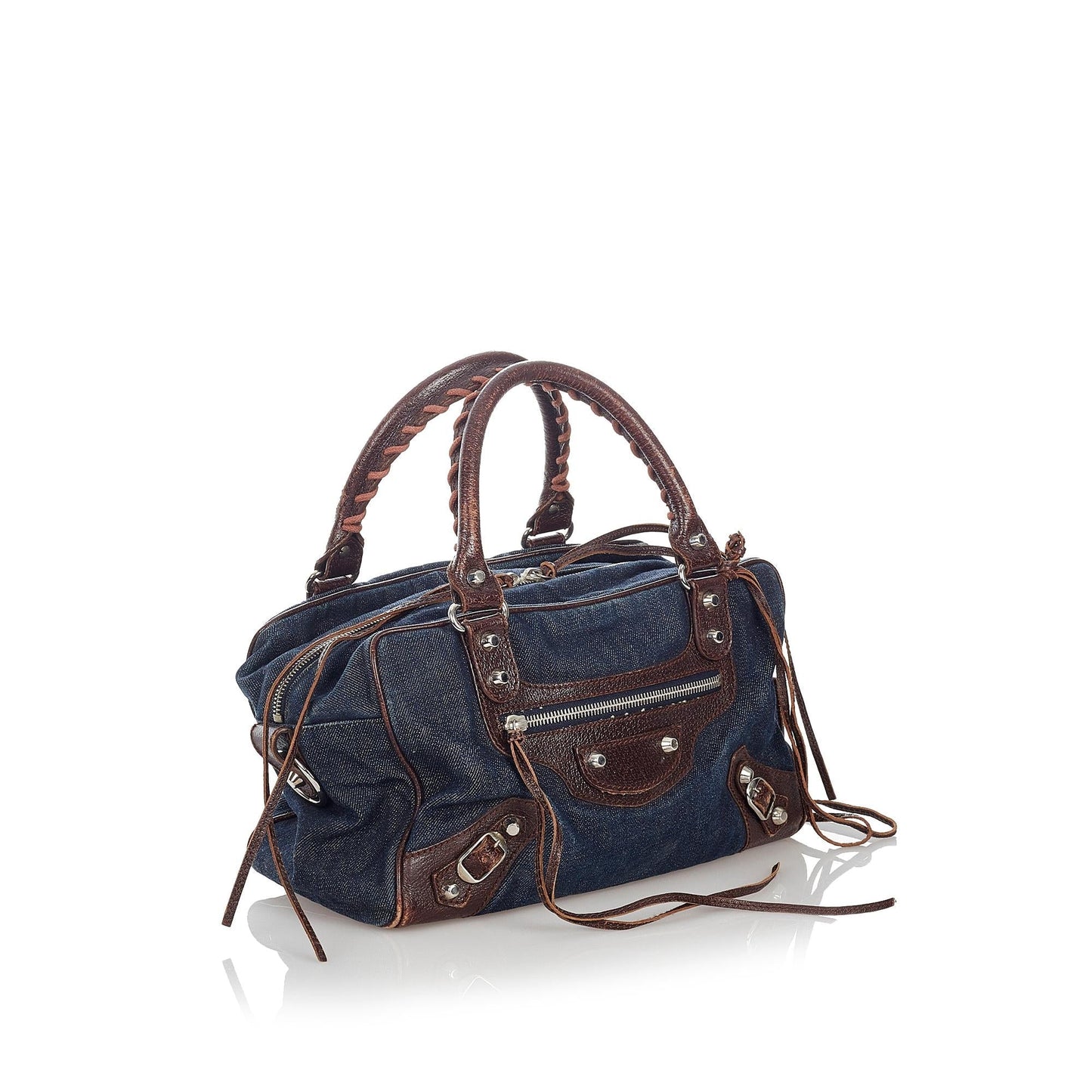 Luxury Balenciaga Motocross Twiggy Denim Handbag (SHG-27194)