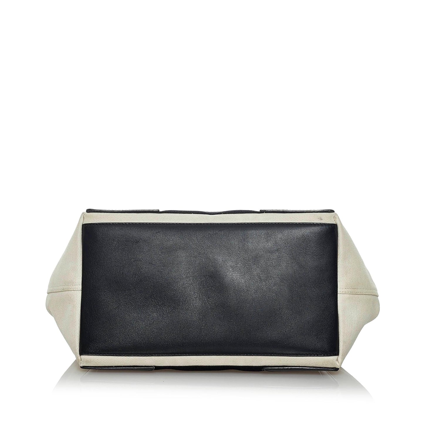 Luxury Balenciaga Navy Cabas Canvas Handbag (SHG-33816)