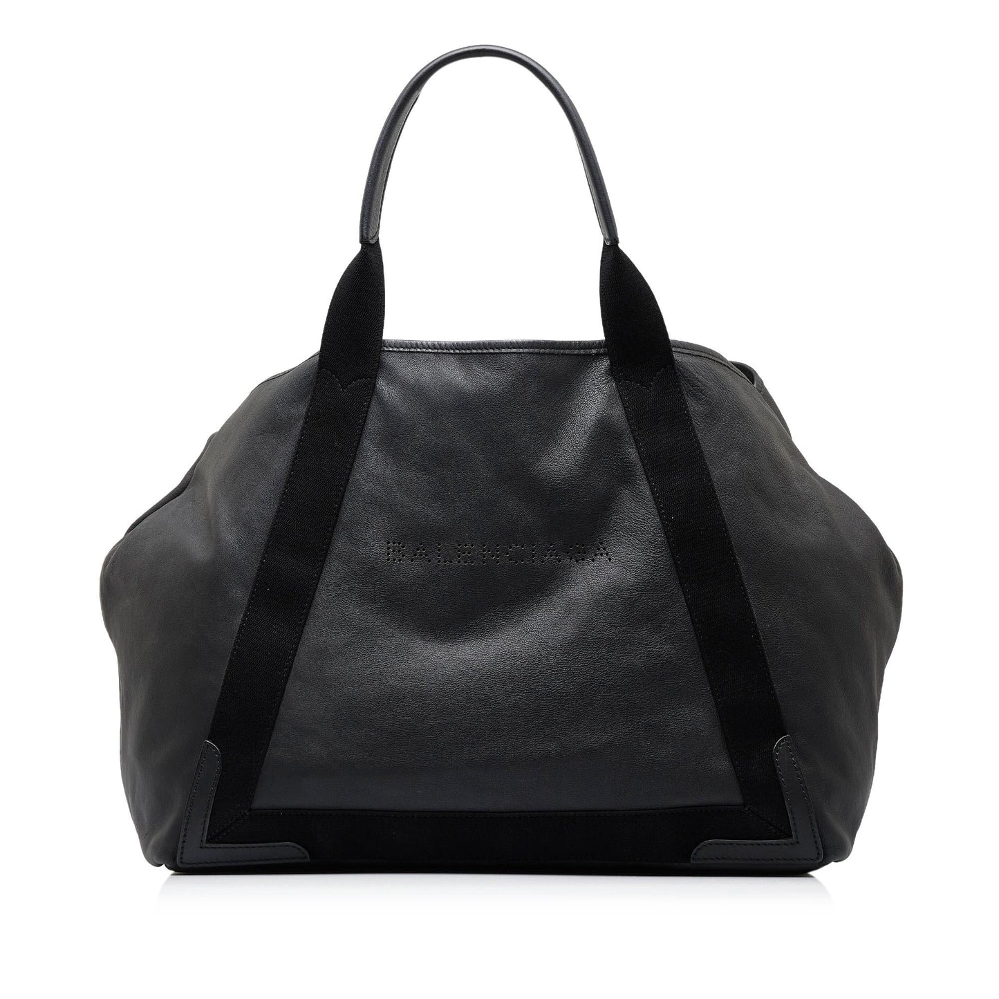 Luxury Balenciaga Navy Cabas M Tote Bag (SHG-GfX0gC)
