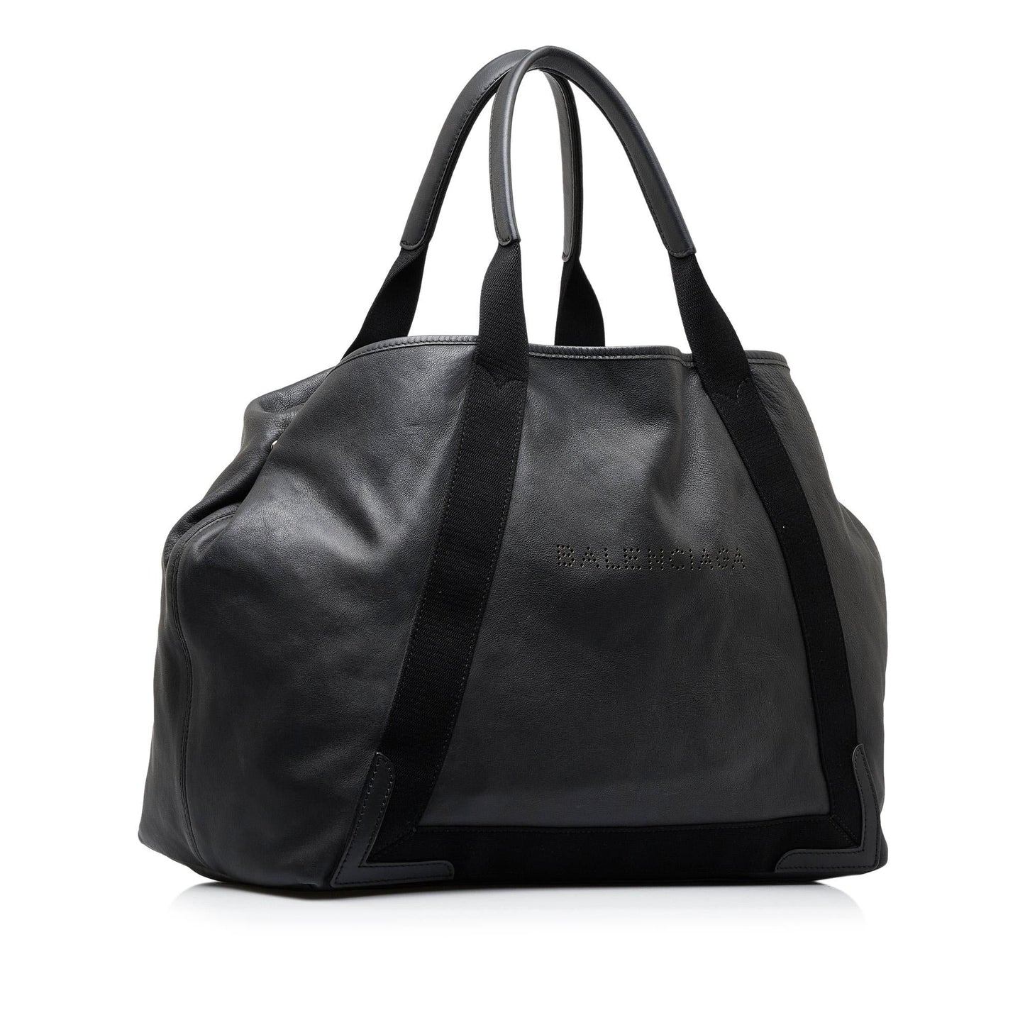 Luxury Balenciaga Navy Cabas M Tote Bag (SHG-GfX0gC)