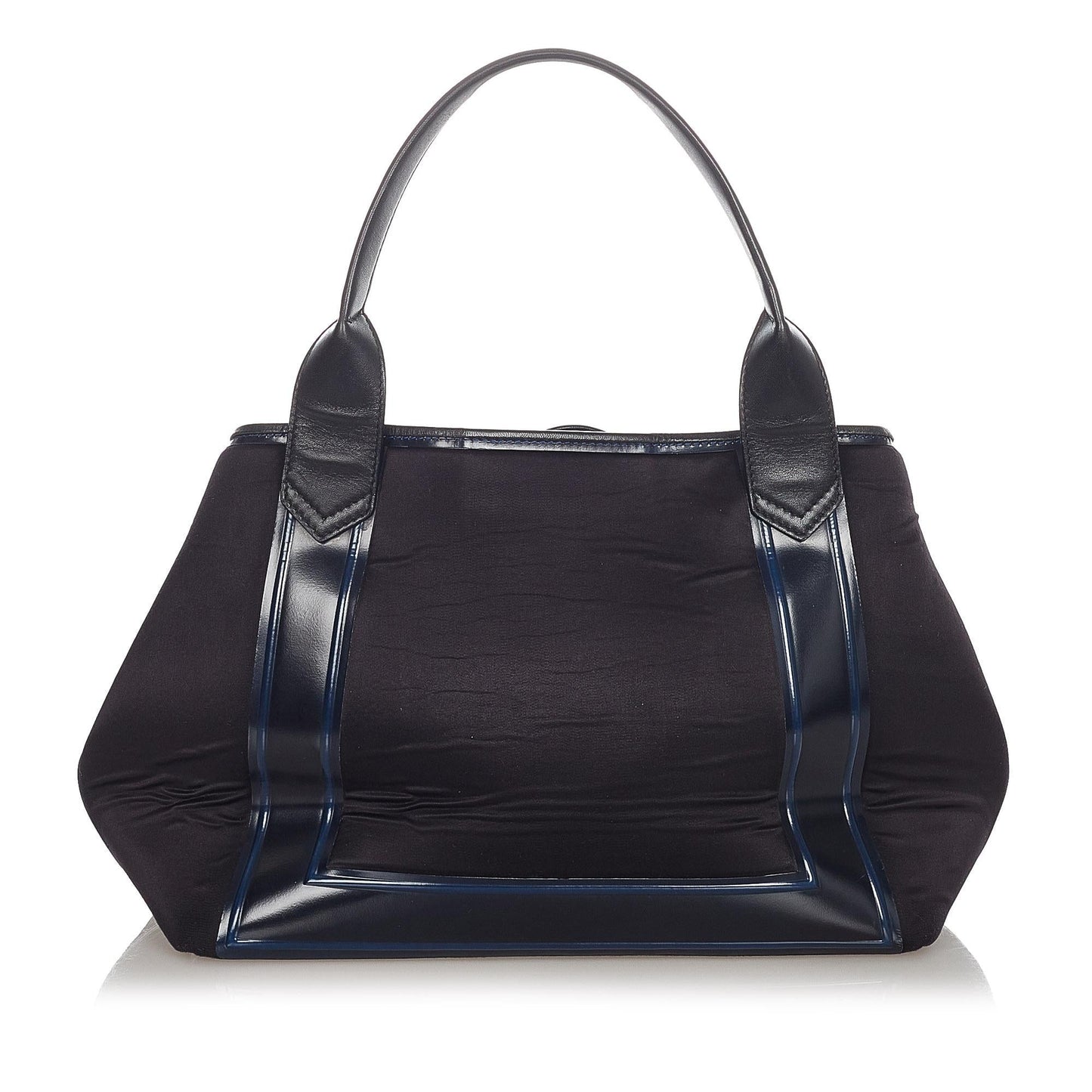 Luxury Balenciaga Navy Cabas S Canvas Tote Bag (SHG-22964)