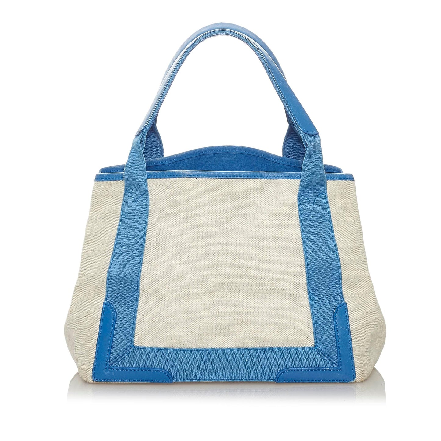 Luxury Balenciaga Navy Cabas S Canvas Tote Bag (SHG-28825)